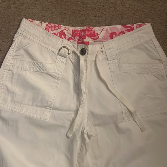 Lady Hathaway Low Rise White Pants - Picture 3 of 4